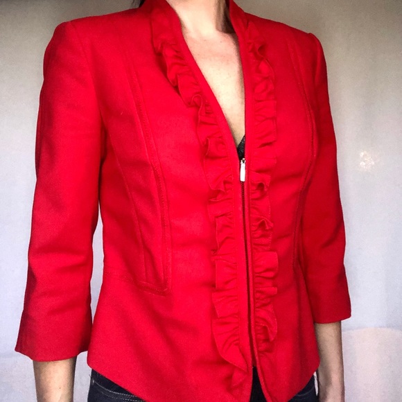 White|Black Red Jacket Size 4 - Picture 5 of 8